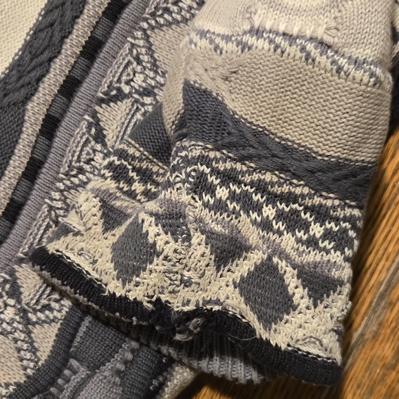 VTG 90s Tosani Oversizes 3D Knit Sweater XXL - Picture 6 of 8